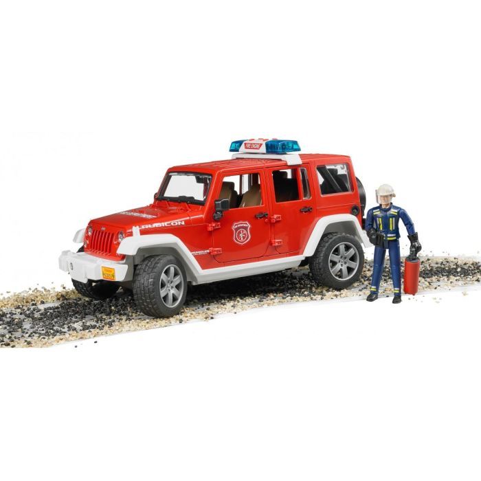 Спецтехника Bruder Джип пожарный Wrangler Unlimited Rubicon + фигурка (02528) изображение 8