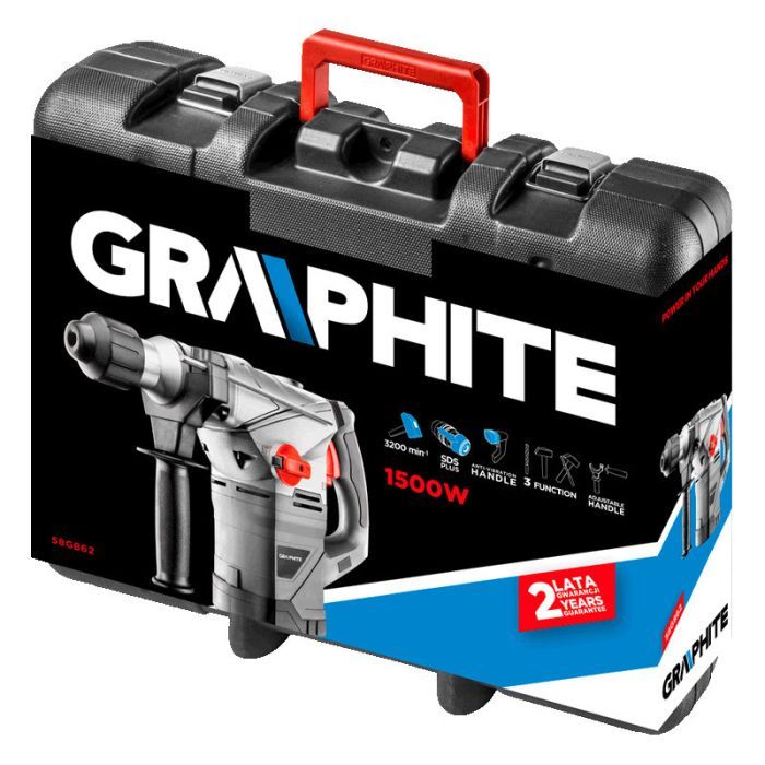 Перфоратор Graphite SDS+ 1500 Вт (58G862) зображення 2