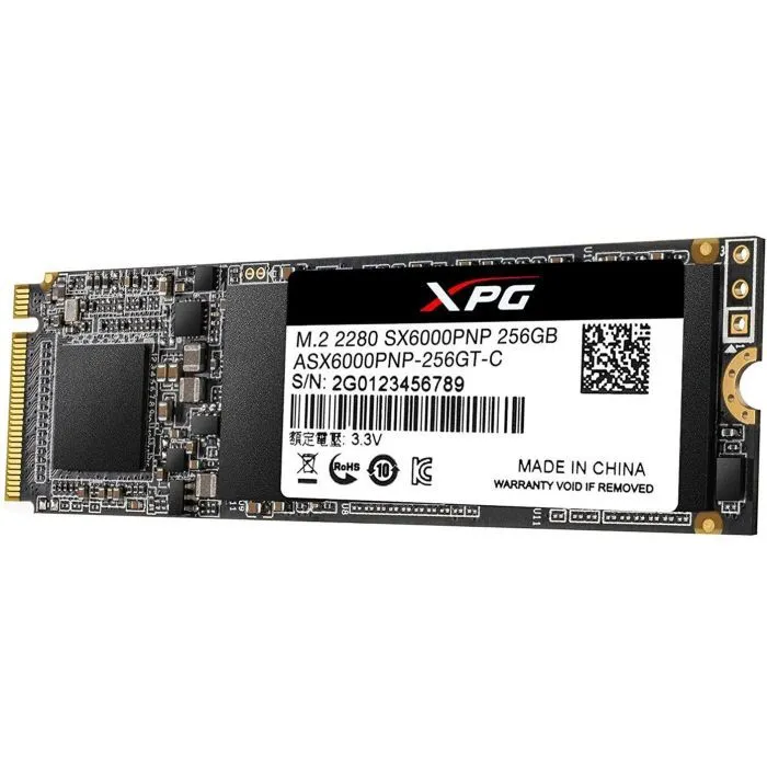 Накопичувач SSD M.2 2280 256GB ADATA (ASX6000PNP-256GT-C) зображення 3