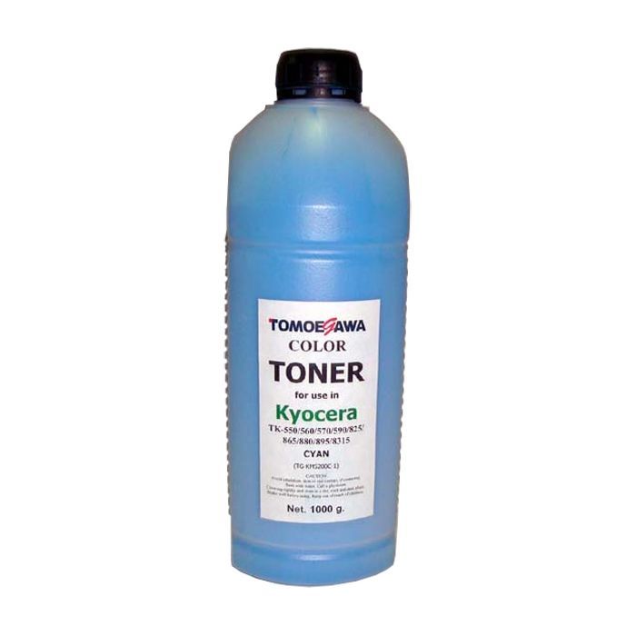 Тонер KYOCERA TK-550/825/865/880/895/8315 1кг Cyan Tomoegawa (TG-KM5200C-1)
