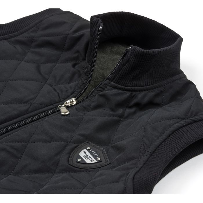 Жилет дитячий Breeze стеганий на блискавці (13019-110B-black) зображення 3