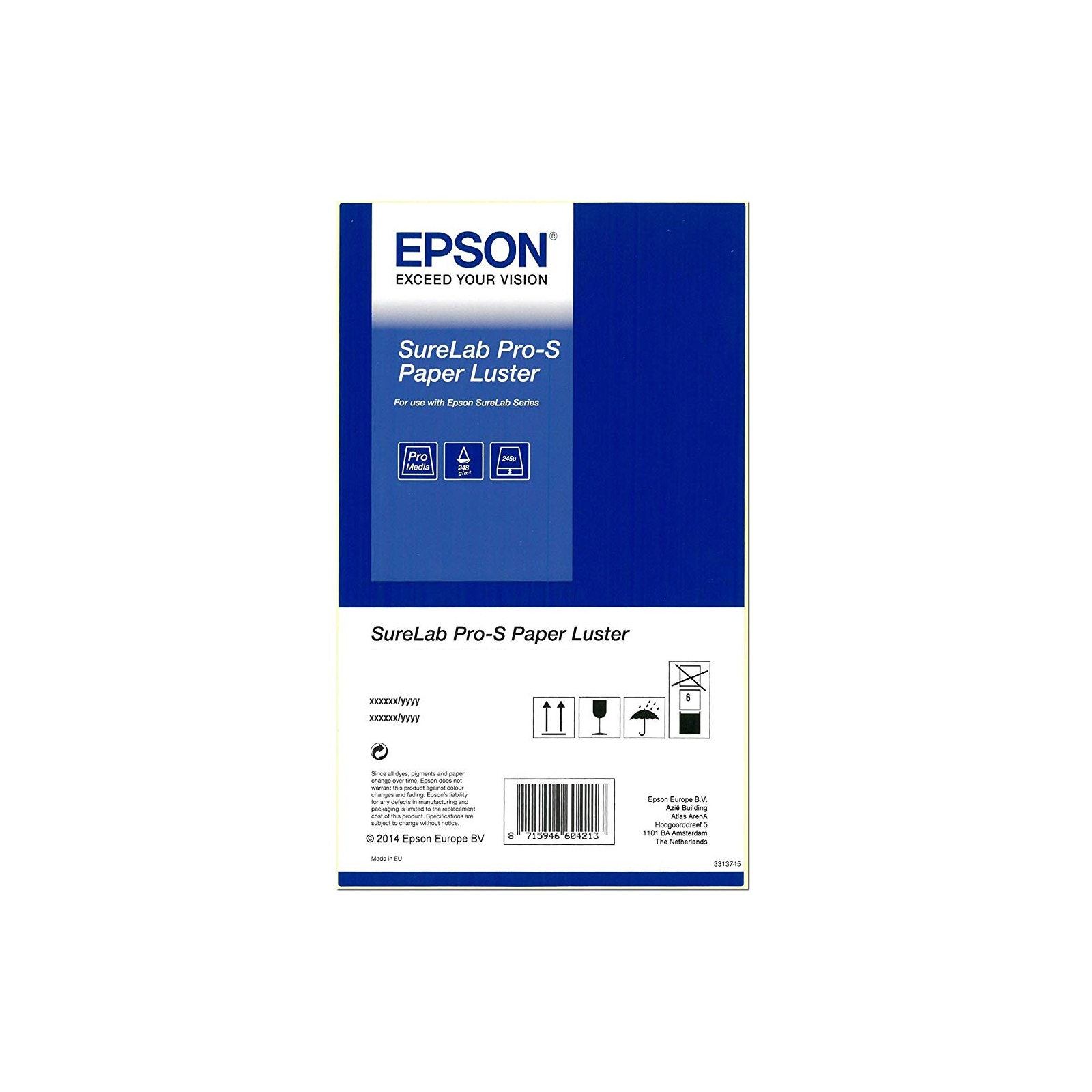 Фотобумага Epson 12*165 см Pro-S Paper Luster 5x65 (C13S450065BP)