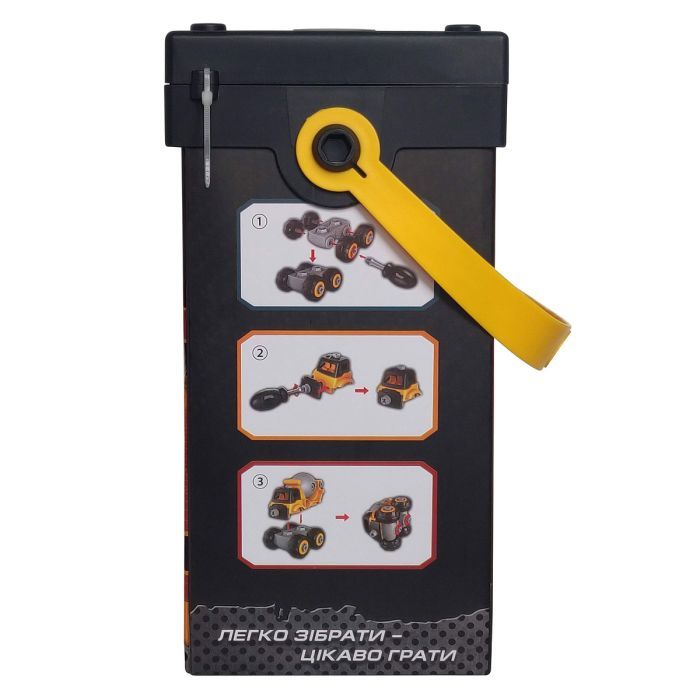 Конструктор Microlab Toys Будівельна техніка - бетономішалка (MT8908) зображення 4