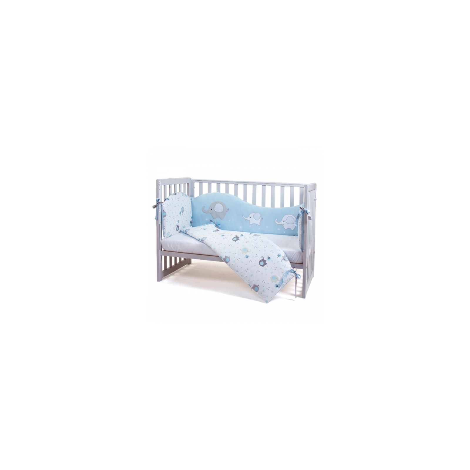 Детский постельный набор Верес Elephant family blue (6 ед.) (208.04)