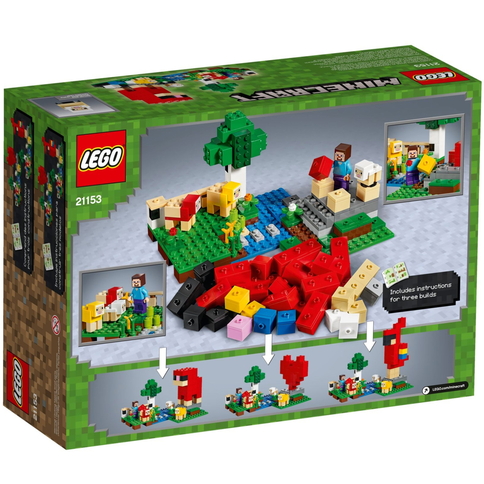 Конструктор LEGO MINECRAFT Шерстяная ферма 260 деталей (21153) изображение 7