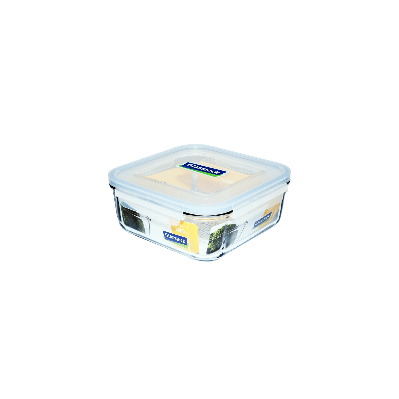 Харчовий контейнер Glasslock квадр. 2,6 л (MCSB-260)