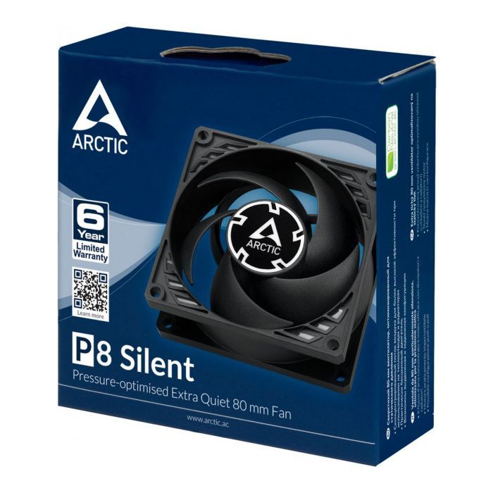 Кулер для корпуса Arctic P8 Silent black (ACFAN00152) изображение 6