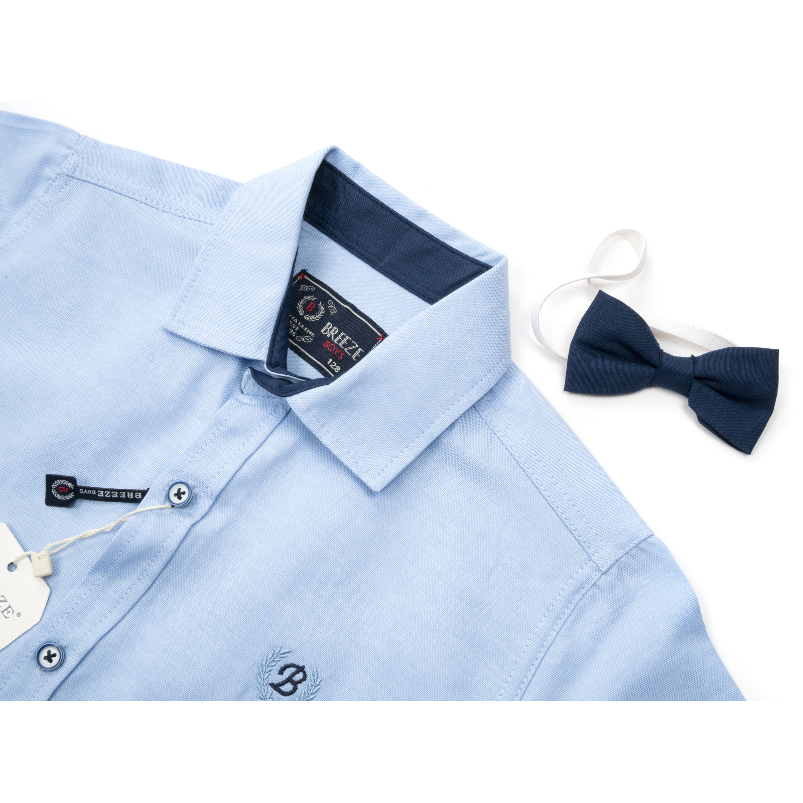 Рубашка Breeze с бабочкой (G-314-128B-blue) изображение 4