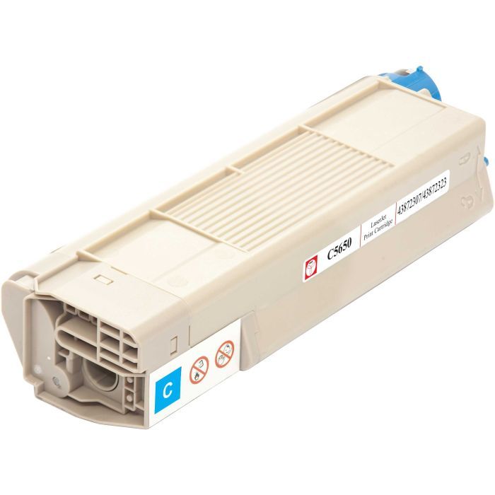 Тонер-картридж BASF OKI C5650/5750 Cyan 43872307/43872323 (KT-C5650C) изображение 3