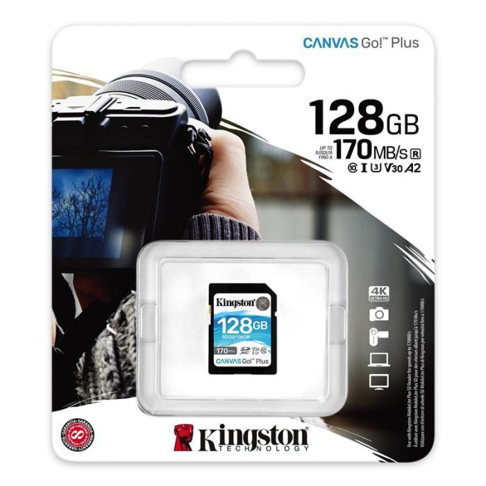 Карта памяти Kingston 128GB SDXC class 10 UHS-I U3 Canvas Go Plus (SDG3/128GB) изображение 3