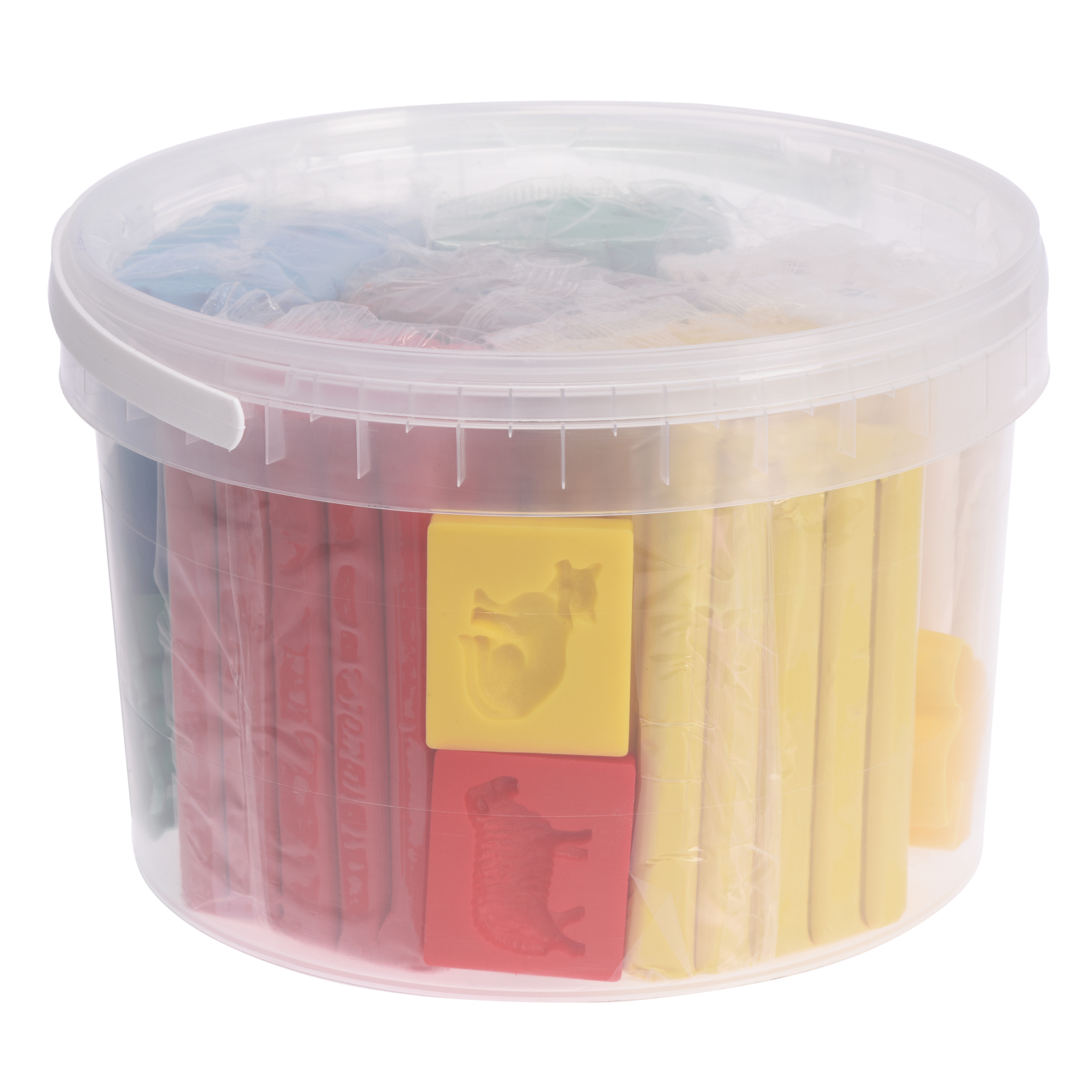 Набір для творчості Becks Plastilin Набір пластиліну 3кг. 6 кольорів у відерці (B100375) зображення 3