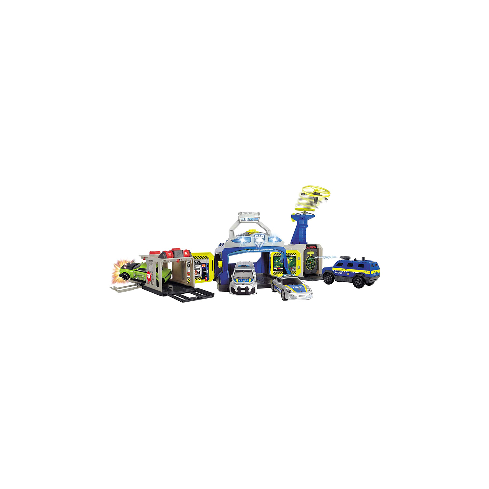 Игровой набор Dickie Toys Управление полиции с 4 машинами и вертолетом (3719011) изображение 4
