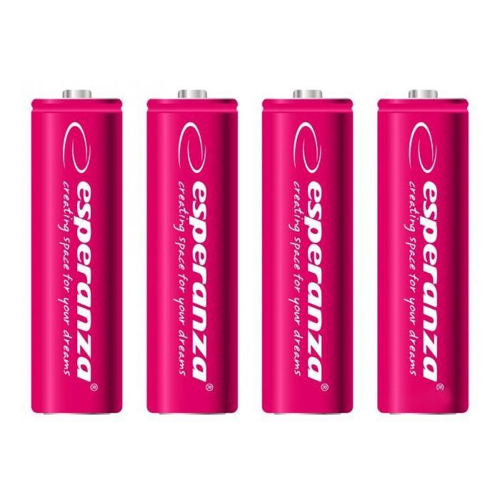 Акумулятор Esperanza AA 2000mAh Ni-MH * 4 red (EZA104R)