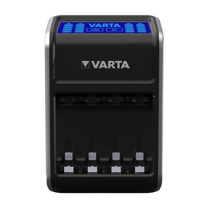 Зарядное устройство для аккумуляторов Varta LCD PLUG CHARGER +4*AA 2100 mAh (57687101441) изображение 2