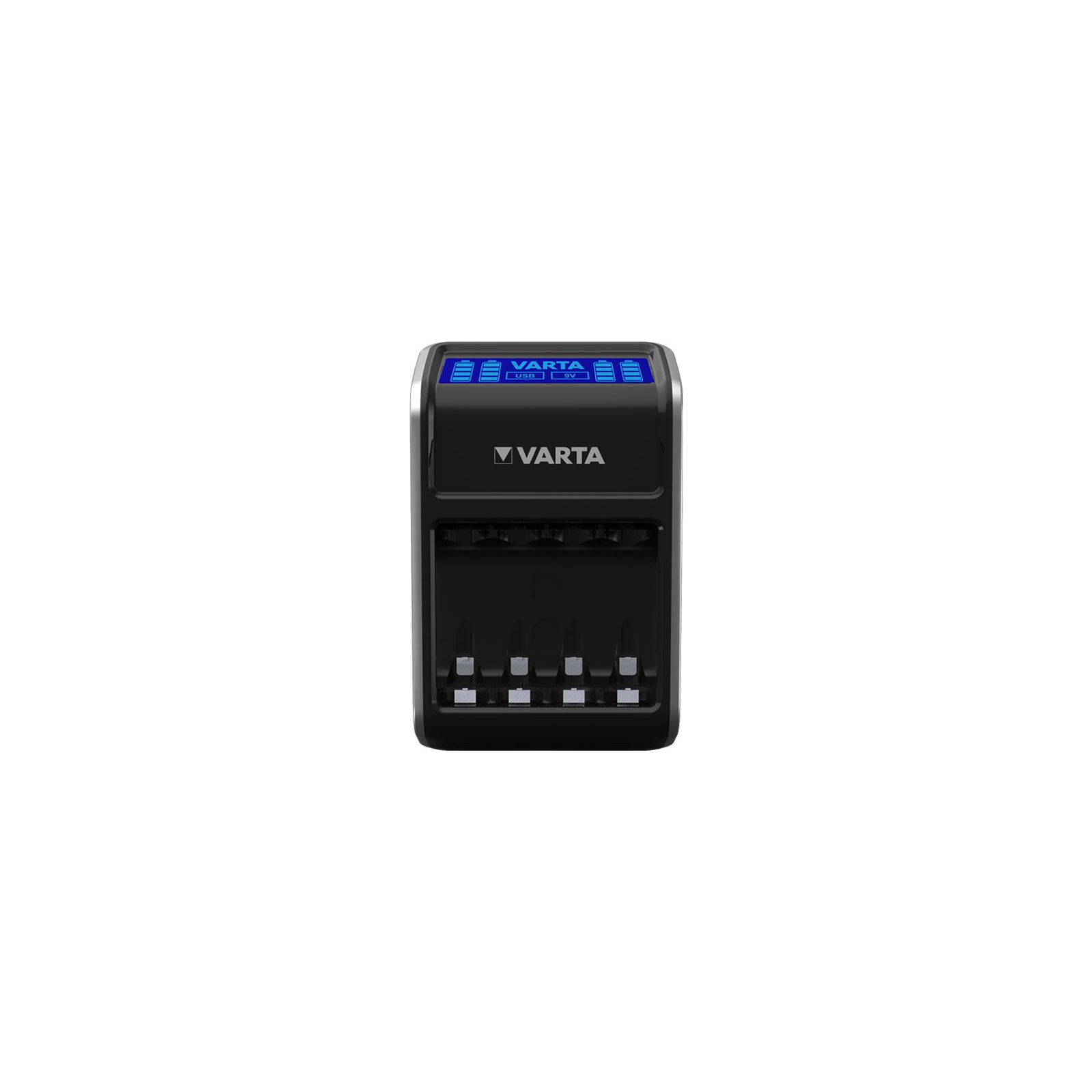 Зарядний пристрій для акумуляторів Varta LCD PLUG CHARGER +4*AA 2100 mAh (57687101441) зображення 2