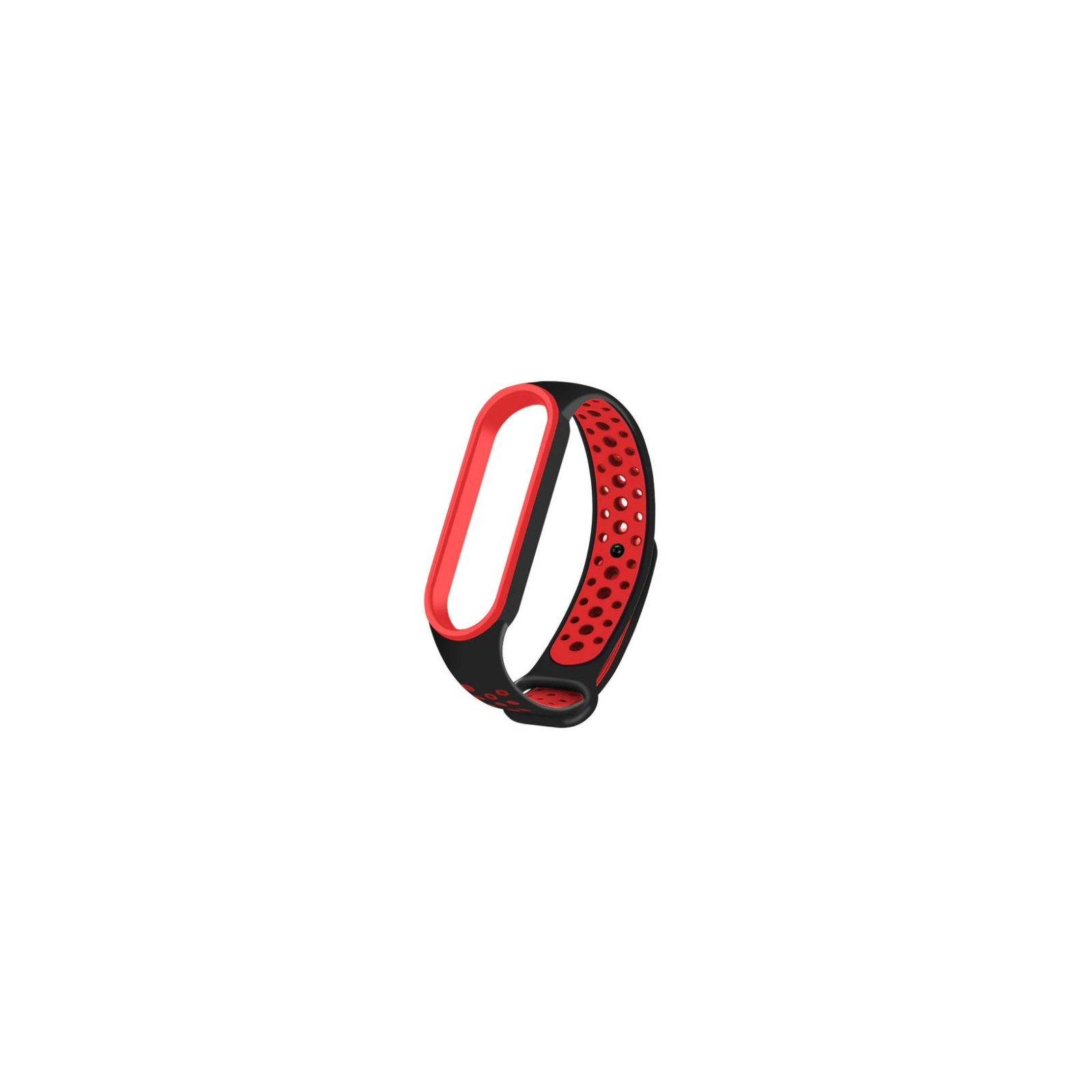 Ремінець до фітнес браслета BeCover Nike Style для Xiaomi Mi Smart Band 5 Black-Red (705153) зображення 2