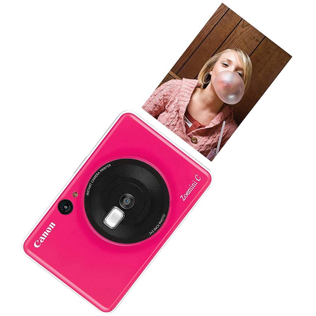 Камера миттєвого друку Canon ZOEMINI C CV123 Bubble Gum Pink + 30 Zink PhotoPaper (3884C035) зображення 5