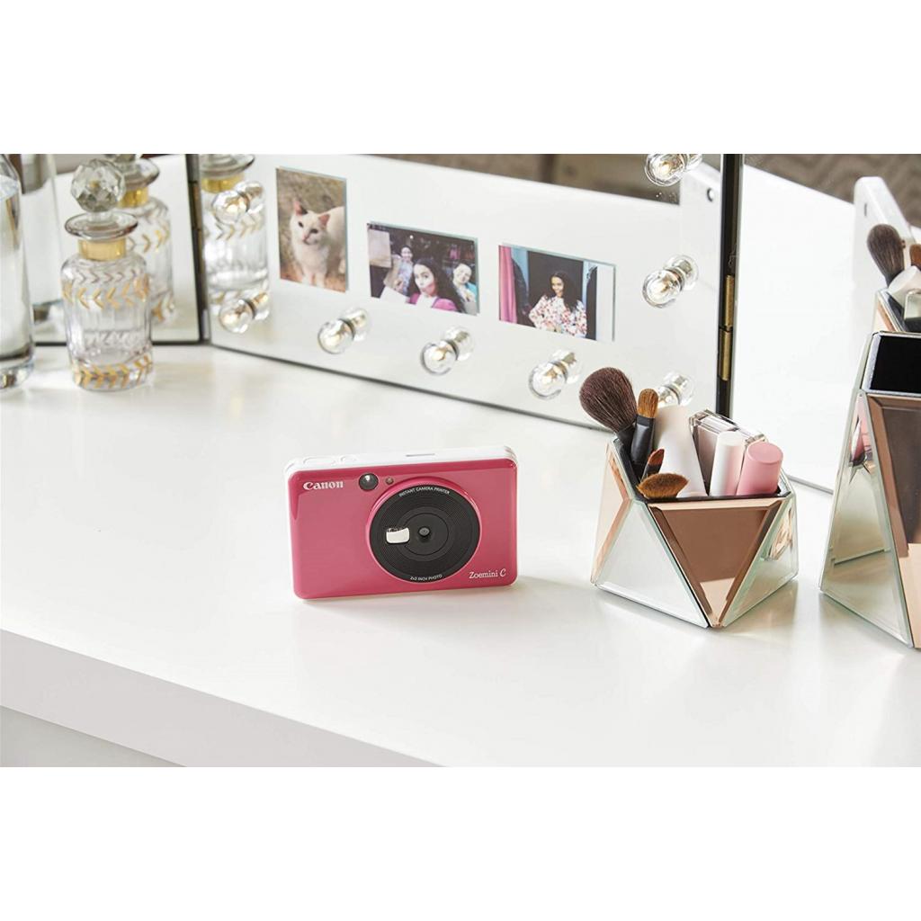 Камера моментальной печати Canon ZOEMINI C CV123 Bubble Gum Pink + 30 Zink PhotoPaper (3884C035) изображение 7