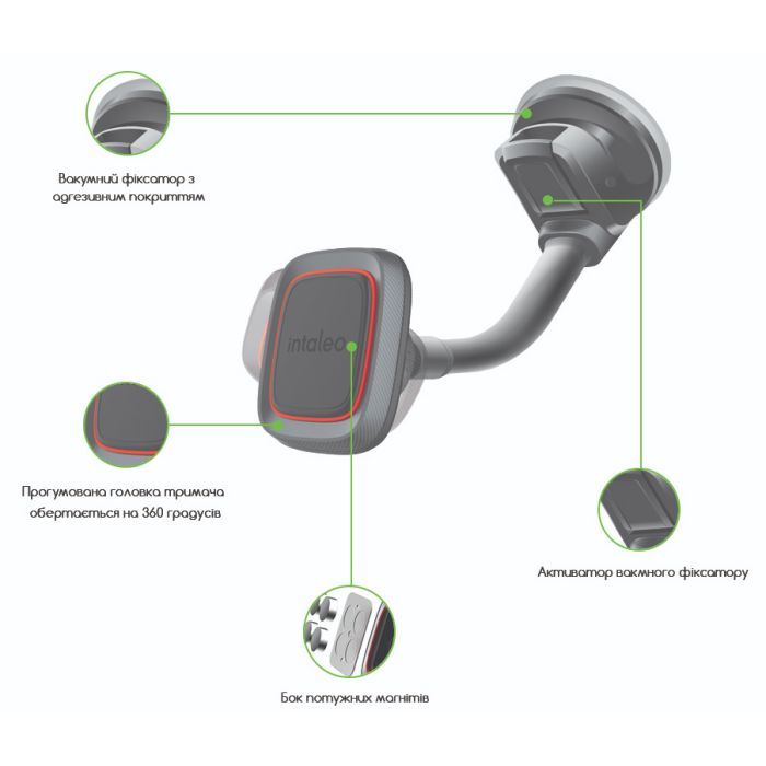 Универсальный автодержатель Intaleo CM02GP (1283126483684) изображение 4