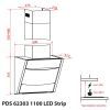 Витяжка кухонна Weilor PDS 62303 BL 1100 LS Motion зображення 12