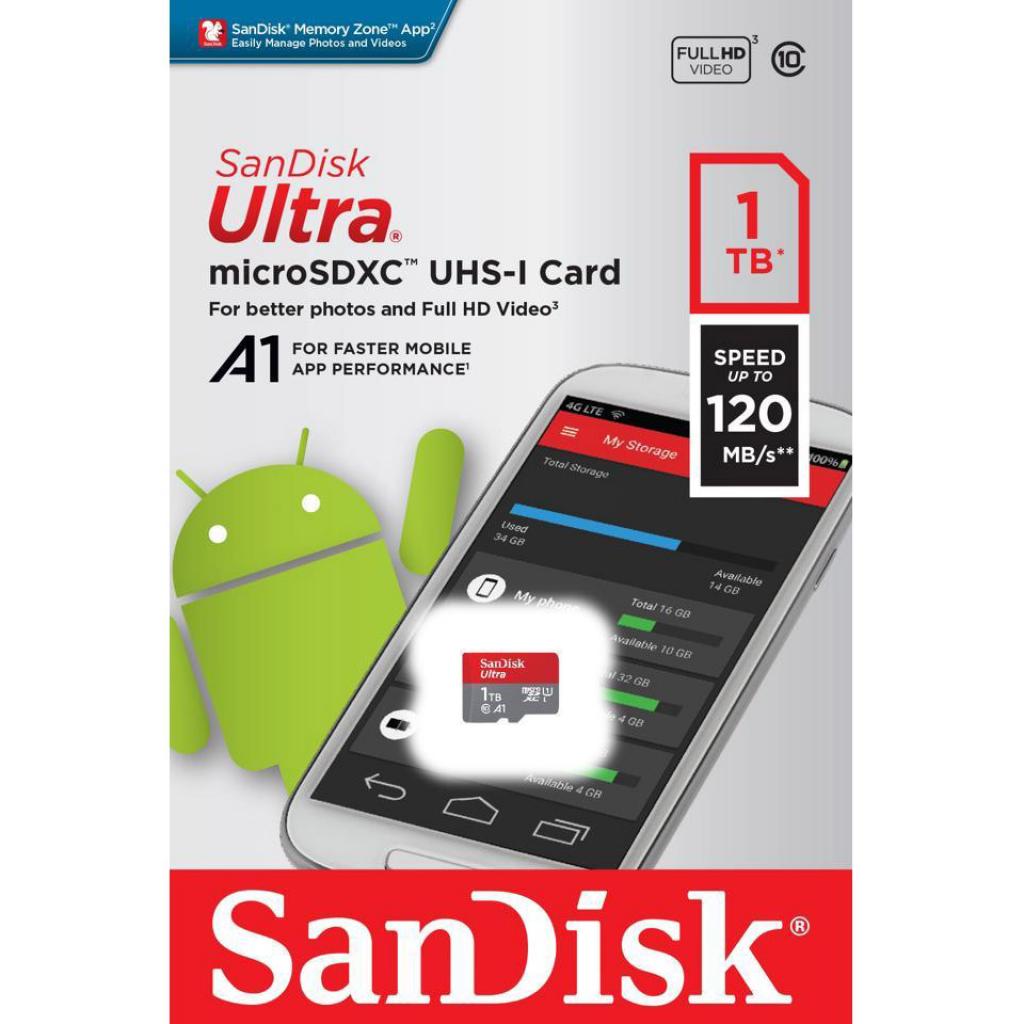 Карта пам'яті SanDisk 1TB microSDXC UHS-I Card A1 Class 10 (SDSQUA4-1T00-GN6MN) зображення 2