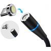 Дата кабель USB 2.0 AM to Lightning + Micro 5P + Type-C 1.0m Magnetic ColorWay (CW-CBUU038-BK) изображение 4