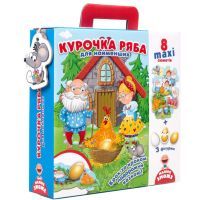 Пазл Vladi Toys Путешествие сказкой Курочка Ряба, украинский язык (VT2909-10)