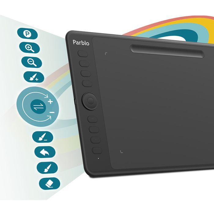 Графический планшет Parblo Intangbo M Black (INTANGBOM) изображение 2