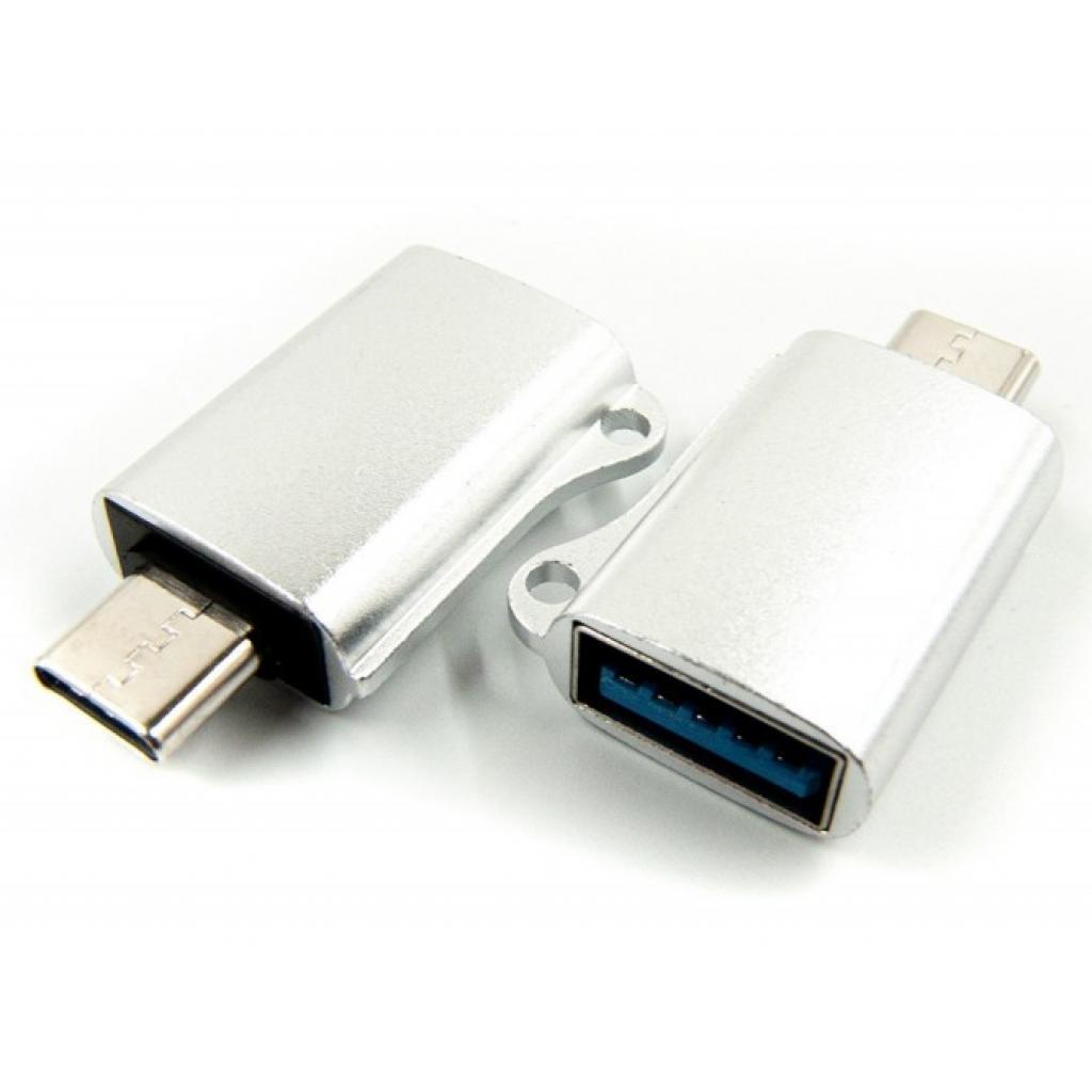 Переходник OTG USB - Type-C grey Dengos (ADP-019) изображение 2