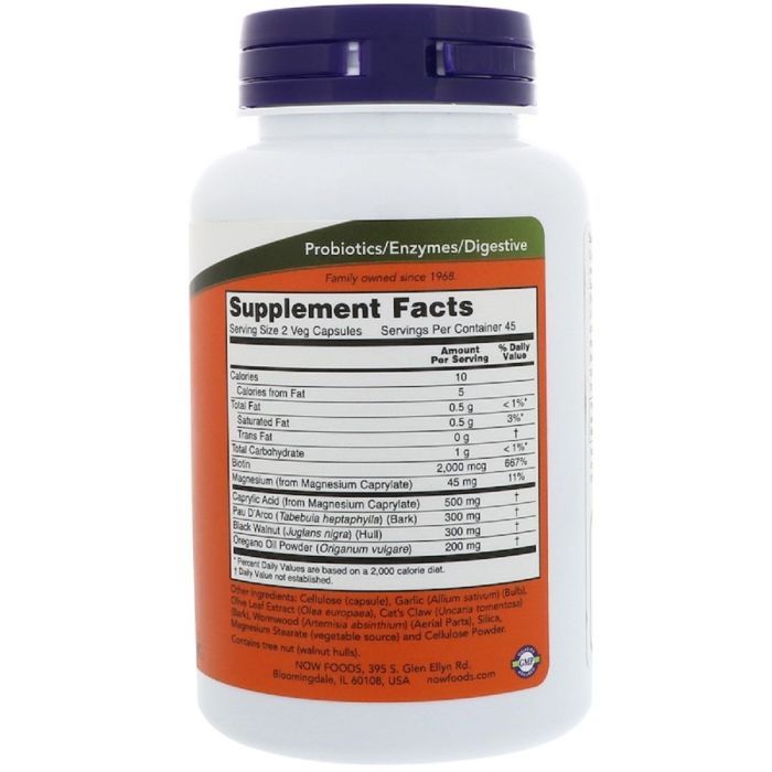 Витаминно-минеральный комплекс Now Foods Комплекс для Кишечника, Candida Support, 90 гелевых капсул (NOW-03308) изображение 2