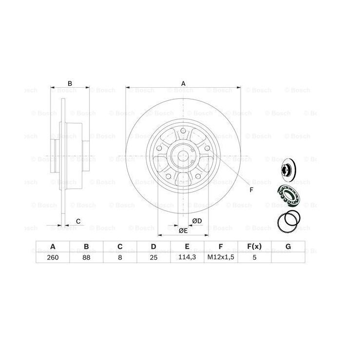 Тормозной диск Bosch 0 986 479 575 изображение 5