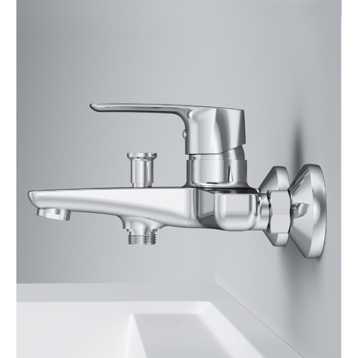 Смеситель AM.PM Gem, для ванны / душа, хром (F90E10000) изображение 4