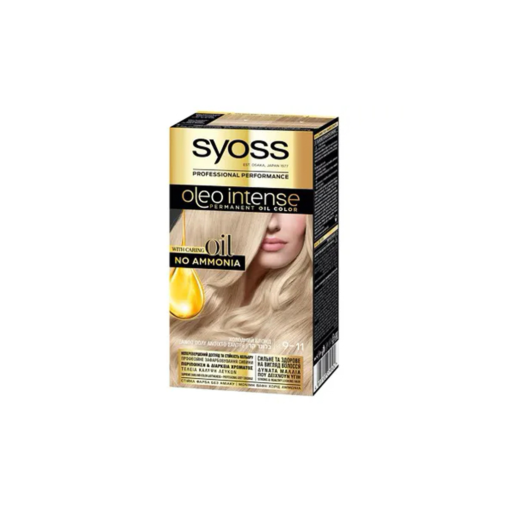 Фарба для волосся Syoss Oleo Intense 9-11 Холодний Блонд 115 мл (4015100279504)