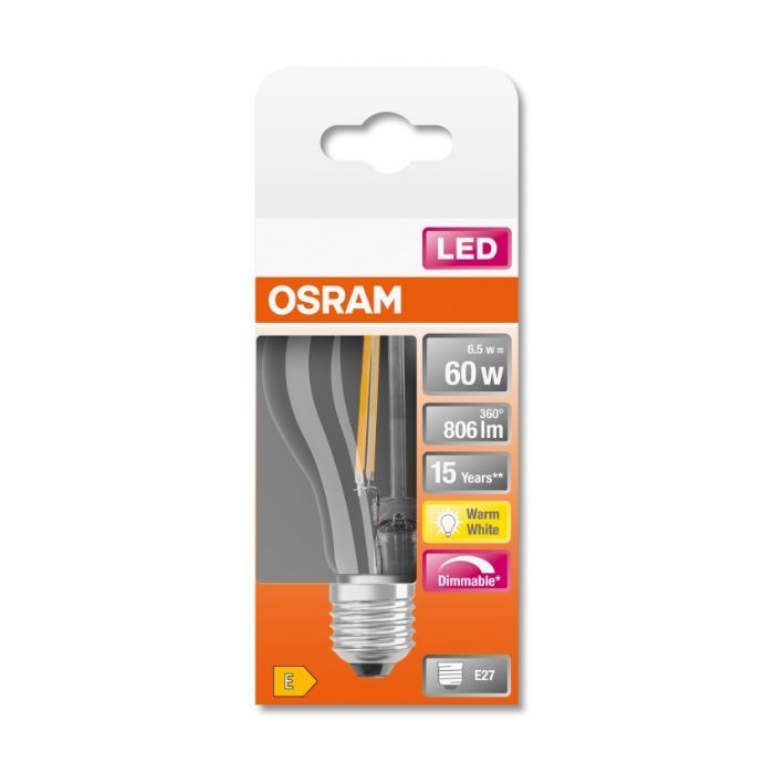 Лампочка Osram LEDSCLA60D 7W/827 230V FIL E27 10X1 (4058075115958) зображення 3
