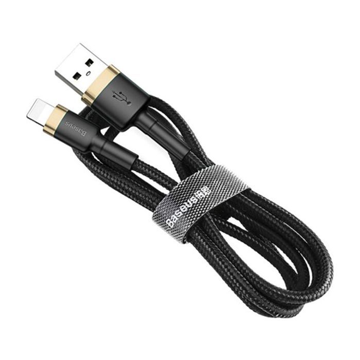 Дата кабель USB 2.0 AM to Lightning 3.0m 2.0A gold-black Baseus (CALKLF-RV1)