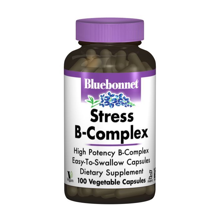 Витамин Bluebonnet Nutrition Стресс В-Комплекс 100, 100 гелевых капсул (BLB-00424)