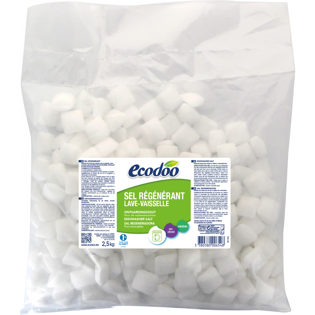 Соль для посудомоечных машин Ecodoo органическая 2.5 кг (3380380006548)