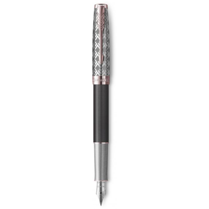 Ручка перьевая Parker SONNET 17 Metal Grey Lacquer PGT  FP18 F (68 211)