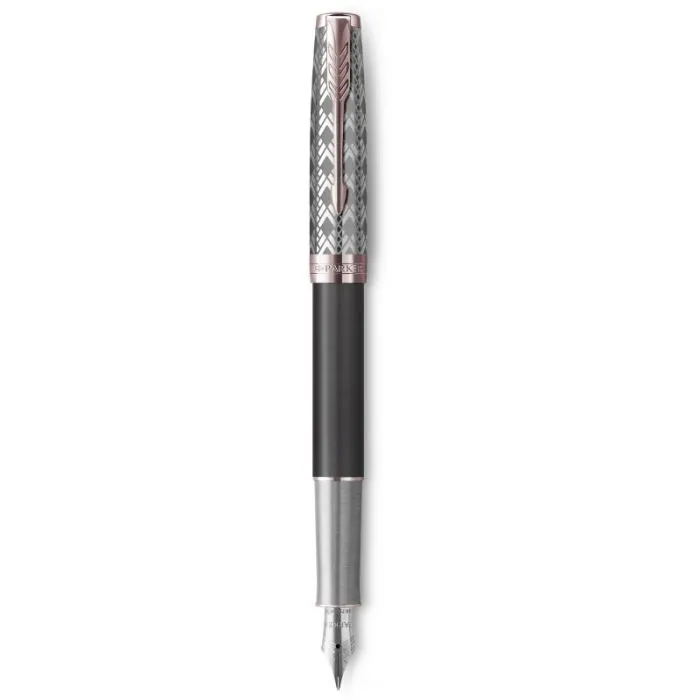 Ручка перьевая Parker SONNET 17 Metal Grey Lacquer PGT  FP18 F (68 211)
