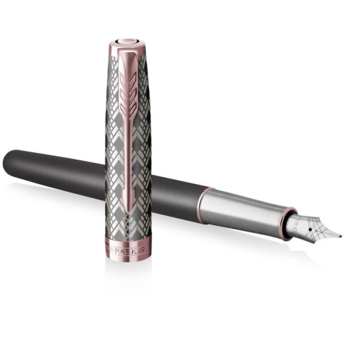 Ручка перьевая Parker SONNET 17 Metal Grey Lacquer PGT  FP18 F (68 211) изображение 3