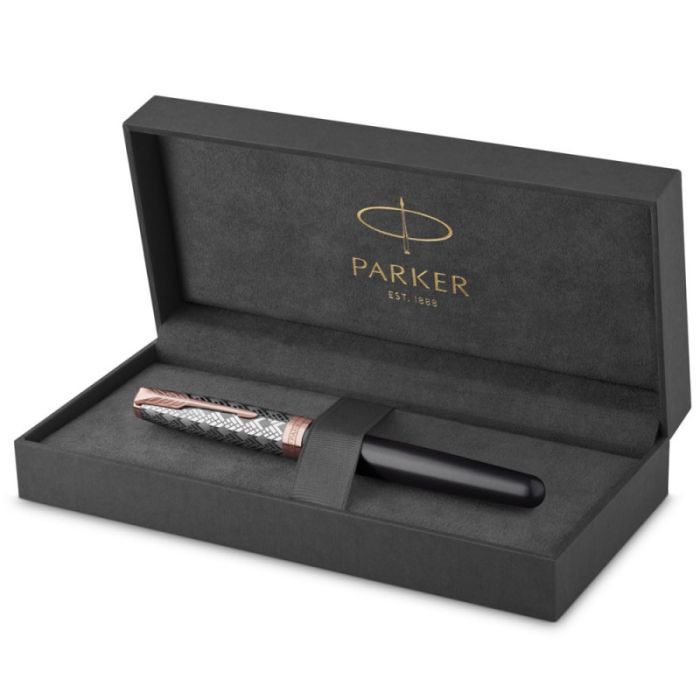 Ручка перьевая Parker SONNET 17 Metal Grey Lacquer PGT  FP18 F (68 211) изображение 4