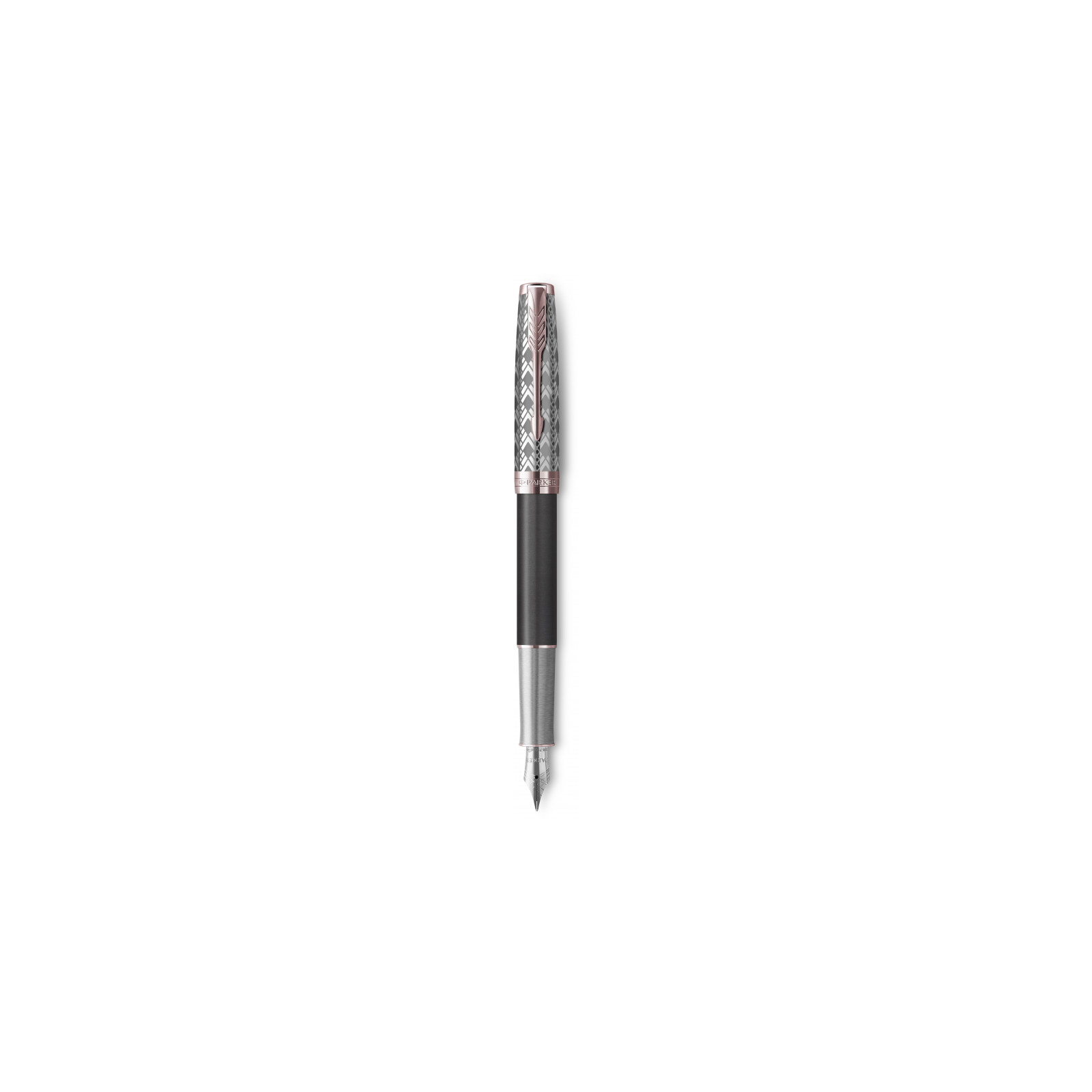 Ручка перьевая Parker SONNET 17 Metal Grey Lacquer PGT  FP18 F (68 211)
