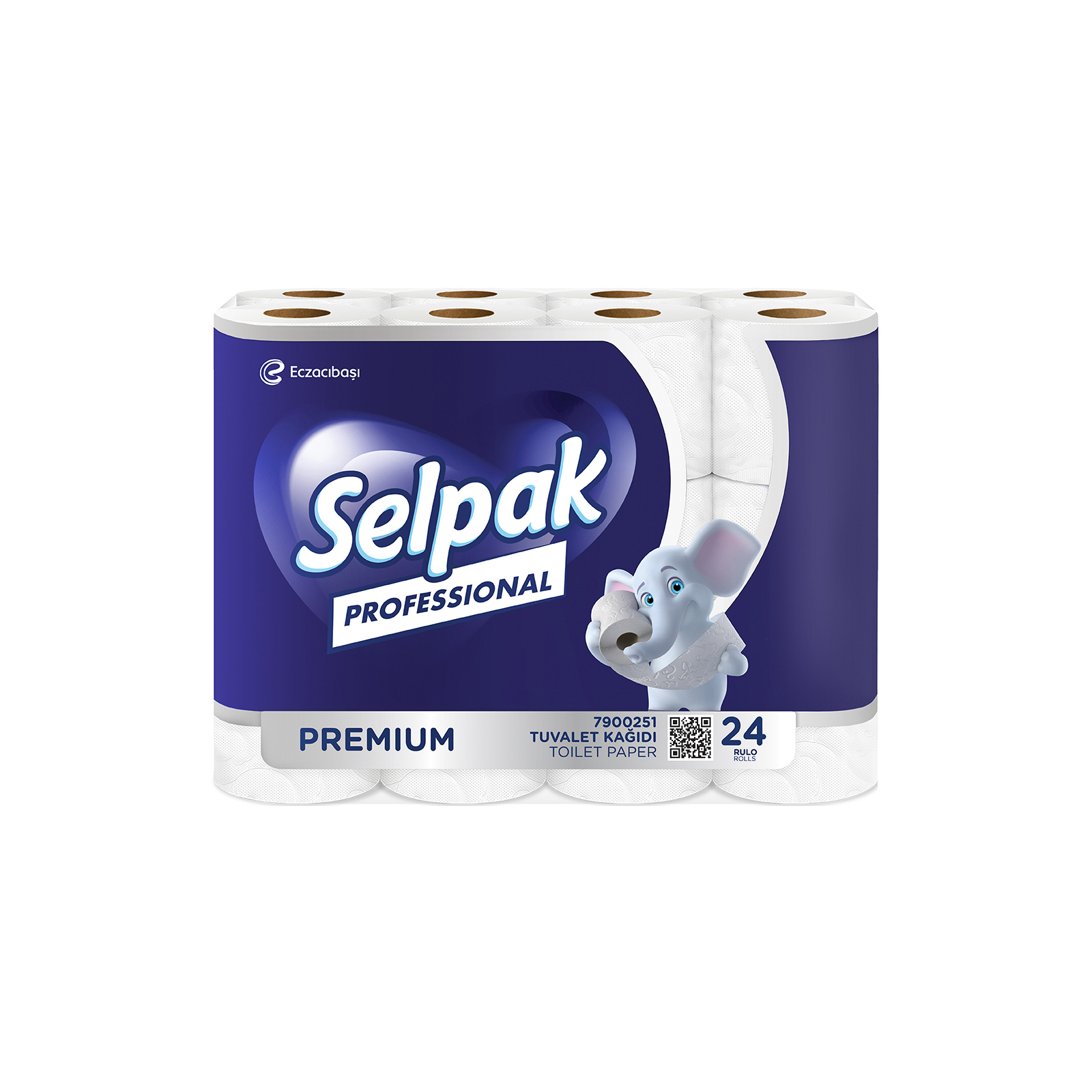 Туалетний папір Selpak Professional Premium тришаровий 18.6 м 24 рулони (8690530118201)