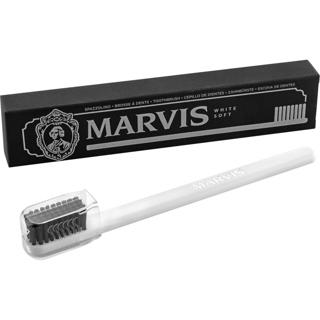 Зубна щітка Marvis з м'якою щетиною Біла (8004395110742)