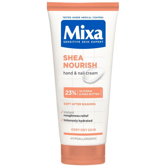 Крем для рук Mixa Shea Nourish Насыщенный питательный с маслом ши для сухой и очень сухой кожи 100 мл (3600550932690)