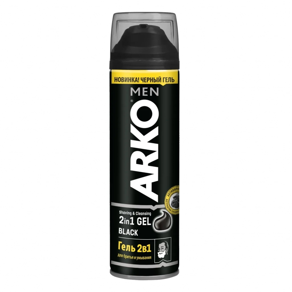 Гель для бритья ARKO Black 2 в 1 200 мл (8690506486341)
