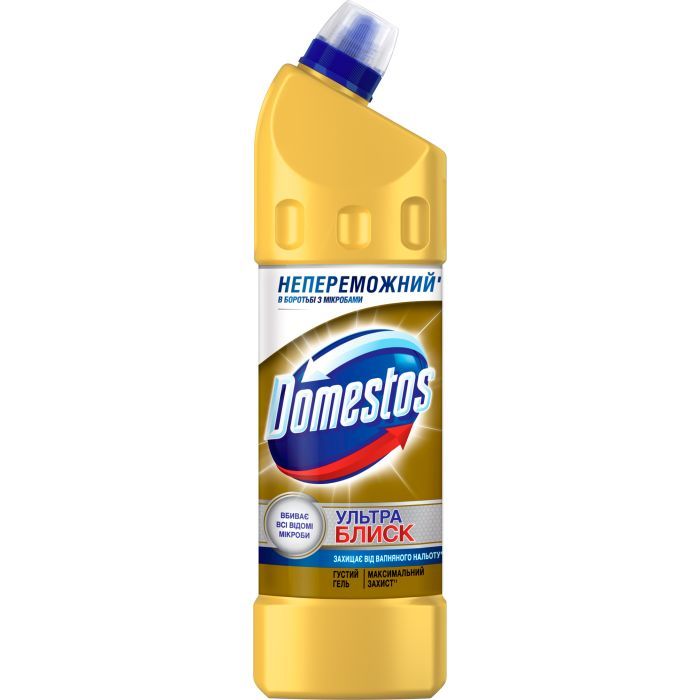 Средство для чистки унитаза Domestos Ультра Блеск 1 л (8714100707876)