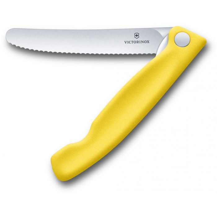 Кухонный нож Victorinox SwissClassic Foldable Paring 11 см Serrated Black (6.7833.FB)