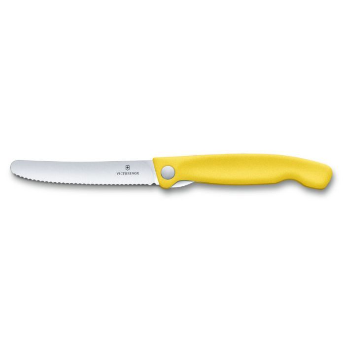 Кухонный нож Victorinox SwissClassic Foldable Paring 11 см Serrated Black (6.7833.FB) изображение 5