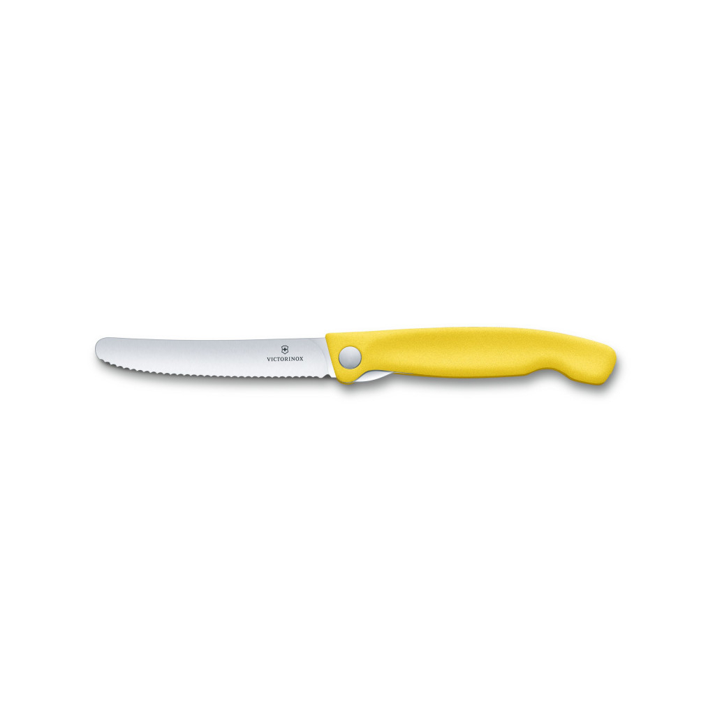 Кухонный нож Victorinox SwissClassic Foldable Paring 11 см Serrated Black (6.7833.FB) изображение 5